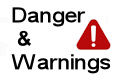 Claremont Danger and Warnings